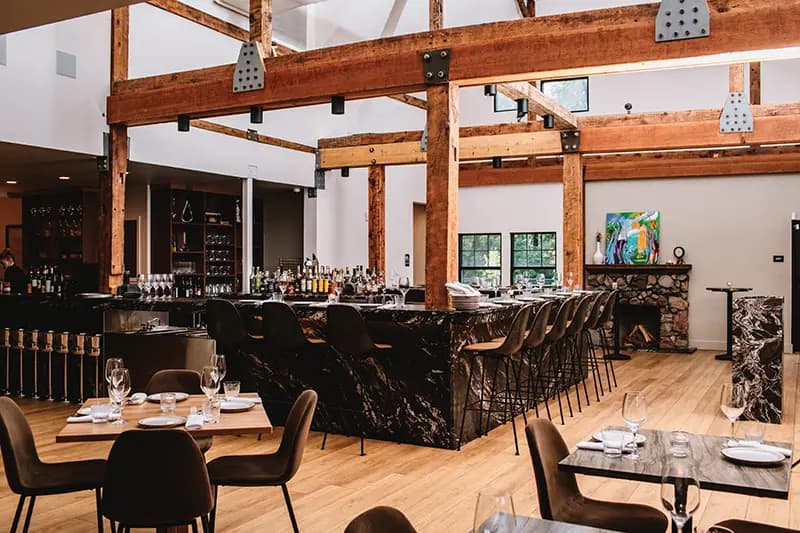 Modern Dixboro House restaurant interior
